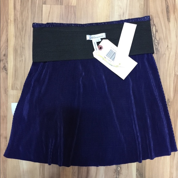 NWT BCBGeneration Midnight Blue Sassy 💁‍♀️ Skirt - Picture 4 of 5
